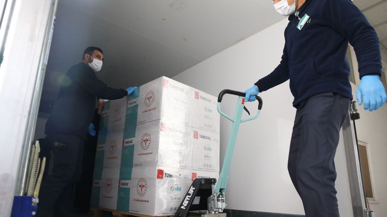 Turkovac'ın üreticisi Dollvet üretim tesislerinden ilk sevkiyat yapıldı.5